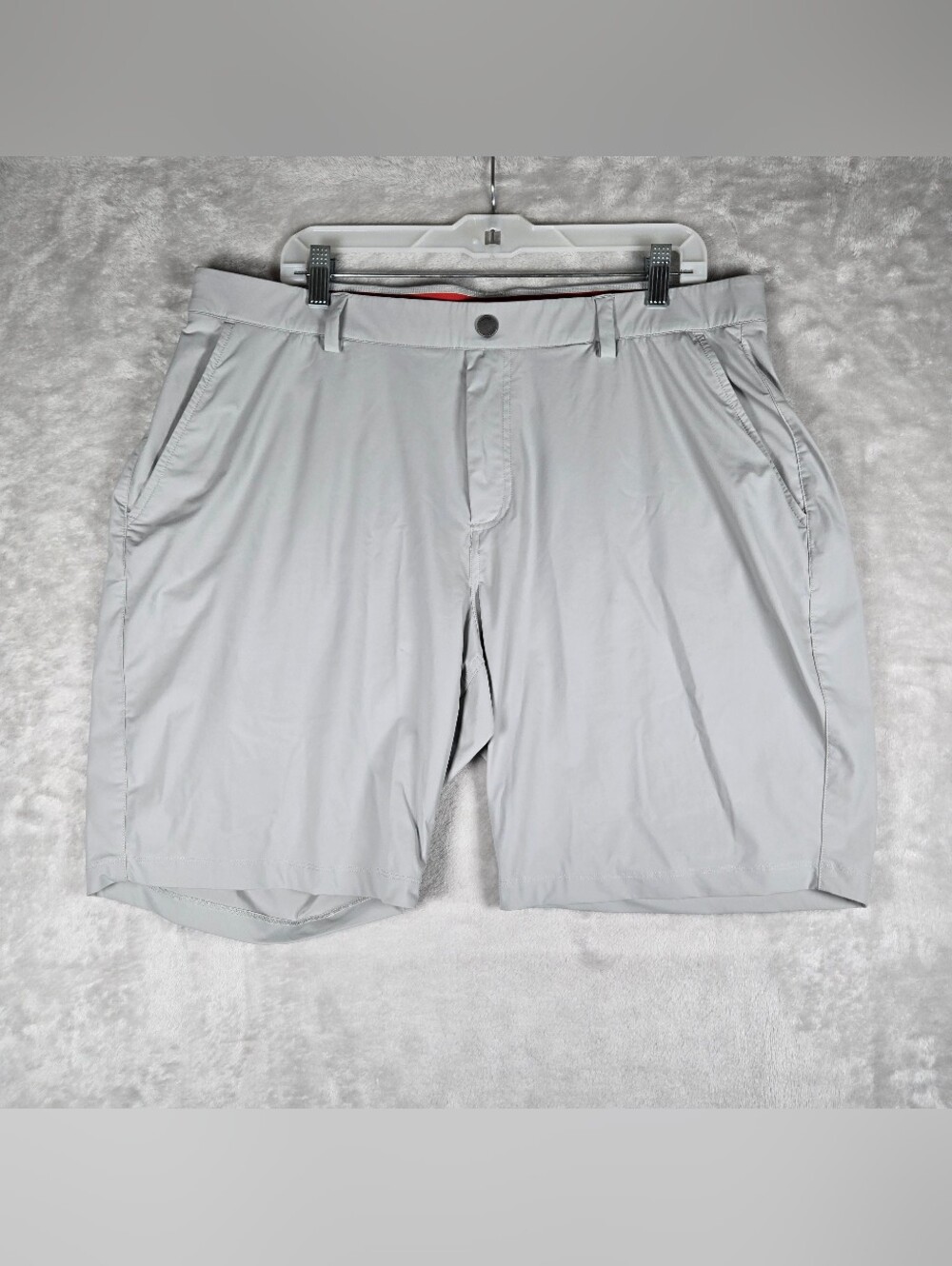 Redvanly Light Gray Performance Pull On Golf Shorts Mens Size XXL 2XL Stretch 9”